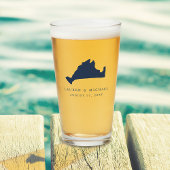 Navy Blue Martha's Vineyard Wedding Favoriet Glas