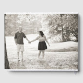 Navy Blue Martha's Vineyard Wedding Gastenboek (Achterkant)