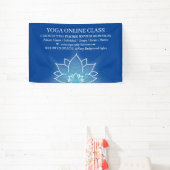 Navy Blue Meditatie Salon Yoga Lotus Spandoek (Insitu)