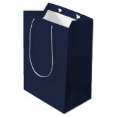 Navy Blue Medium Cadeauzakje (Achterkant Gekanteld)