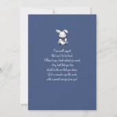 Navy Blue Merry Little Baby shower Kaart (Achterkant)