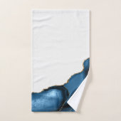 Navy Blue met metallisch goudgas Bad Handdoek (Handdoek)