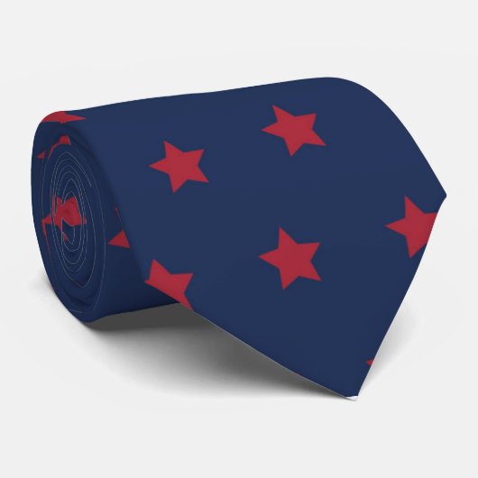 Navy Blue met rode Stropdassen voor patriottische  (Opgerold)