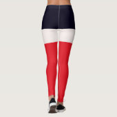 Navy Blue met rood Leggings (Achterkant)
