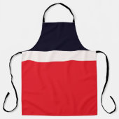 Navy Blue met rood Schort (Voorkant)