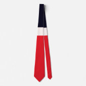 Navy Blue met rood Stropdas (Voorkant)