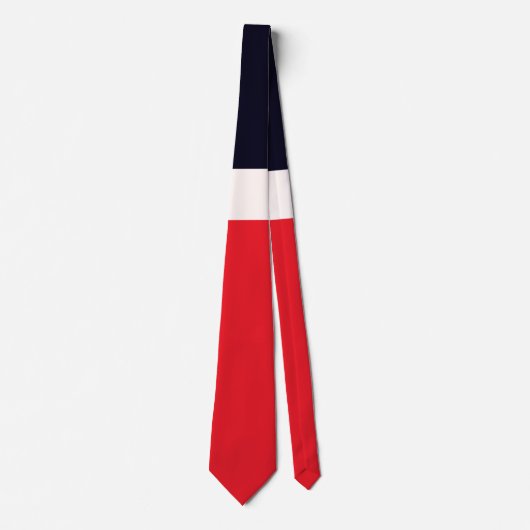 Navy Blue met rood Stropdas (Voorkant)