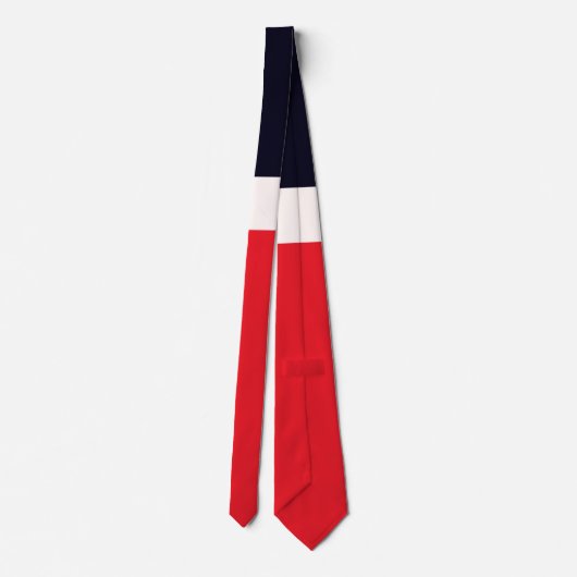Navy Blue met rood Stropdas (Achterkant)