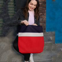 Navy Blue met rood