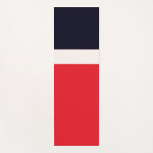Navy Blue met rood Yogamat (Voorkant)