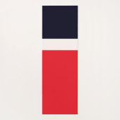 Navy Blue met rood Yogamat (Achterkant)