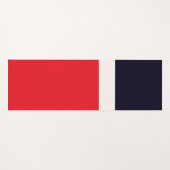 Navy Blue met rood Yogamat (Voorkant (horizontaal))