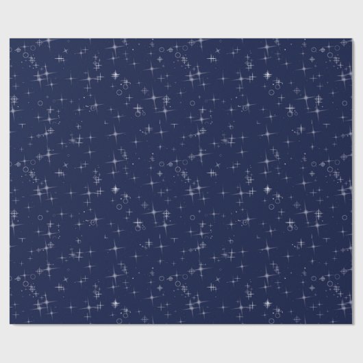 Navy Blue met wit Cadeaupapier (Vlak)