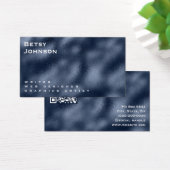 Navy Blue Metallic Folie Visitekaartje (Bureau)