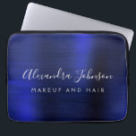 Navy Blue Metallic Monogram Zakelijk Professioneel Laptop Sleeve<br><div class="desc">Modern Navy Blue Faux Metallic Roestvrij Elegant Monogram Promotionele Laptoptas of Sleeve Promotionele (promo) reclame Hoesje. Dit stijlvolle professionele zakelijke computer hoesje kan worden aangepast aan uw monogrammed script handtekening naam en functie van de functie of functie op te nemen.</div>