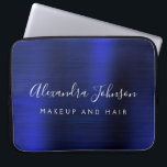 Navy Blue Metallic Monogram Zakelijk Professioneel Laptop Sleeve<br><div class="desc">Modern Navy Blue Faux Metallic Roestvrij Elegant Monogram Promotionele Laptoptas of Sleeve Promotionele (promo) reclame Hoesje. Dit stijlvolle professionele zakelijke computer hoesje kan worden aangepast aan uw monogrammed script handtekening naam en functie van de functie of functie op te nemen.</div>