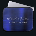 Navy Blue Metallic Monogram Zakelijk Professioneel Laptop Sleeve<br><div class="desc">Modern Navy Blue Faux Metallic Roestvrij Elegant Monogram Promotionele Laptoptas of Sleeve Promotionele (promo) reclame Hoesje. Dit stijlvolle professionele zakelijke computer hoesje kan worden aangepast aan uw monogrammed script handtekening naam en functie van de functie of functie op te nemen.</div>