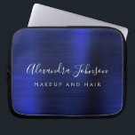 Navy Blue Metallic Monogram Zakelijk Professioneel Laptop Sleeve<br><div class="desc">Modern Navy Blue Faux Metallic Roestvrij Elegant Monogram Promotionele Laptoptas of Sleeve Promotionele (promo) reclame Hoesje. Dit stijlvolle professionele zakelijke computer hoesje kan worden aangepast aan uw monogrammed script handtekening naam en functie van de functie of functie op te nemen.</div>