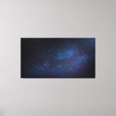 Navy Blue Milky way Night sky Galaxy Foto Canvas Afdruk (Voorkant)