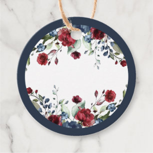 Navy Blue Mimosa Bar Juice Labels voor handschrift