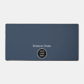 Navy Blue Minimal Kantoor Elegant Pad Logo (Voorkant)