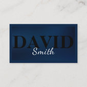 Navy Blue Minimalist Modern Professional Visitekaartje (Voorkant)
