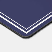 Navy Blue Minimalist Monogram Bureaumat (Hoek)