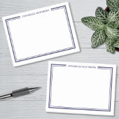 Navy Blue Minimalist Monogram Post-it® Notes