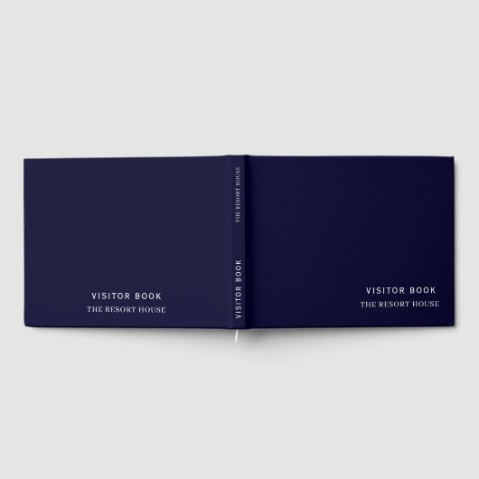 Navy Blue Minimalist | Vakantiehuis Gastenboek (Volledig)
