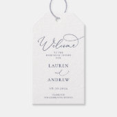 Navy Blue-minimalistische repetitie: Dinner Cadeaulabel (Voorkant)