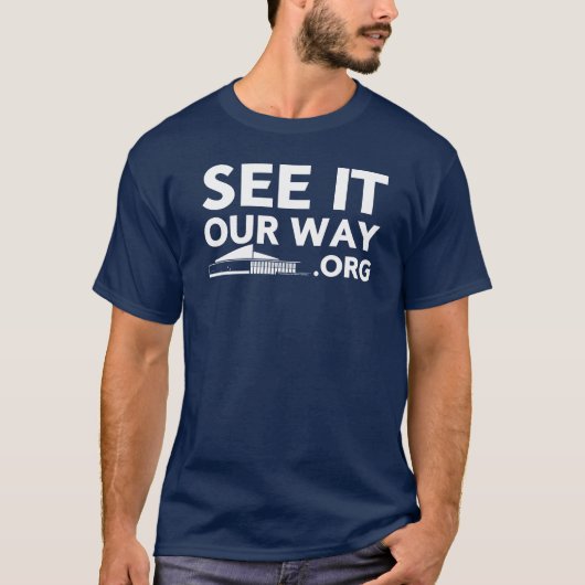 Navy Blue Mission T-shirt (Voorkant)