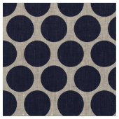 Navy Blue Mod Stippen Stof (Close Up)