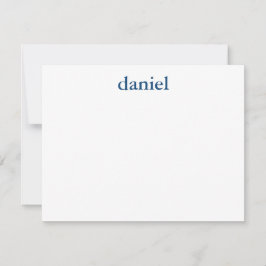 Navy Blue Modern Bar Mitzvah - Hartelijk dank Kaart