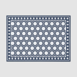 Navy Blue Modern Bone Inlay Decoupage Paper Tissuepapier