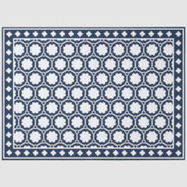 Navy Blue Modern Bone Inlay Decoupage Paper Tissuepapier