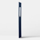 Navy blue modern, gepersonaliseerd monogram Case-Mate iPhone case (Achterkant / Links)