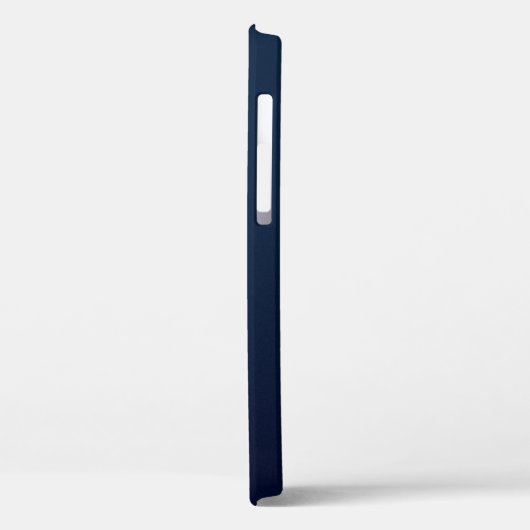 Navy blue modern, gepersonaliseerd monogram Case-Mate iPhone case (Achterkant / Links)