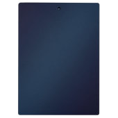 Navy blue modern, gepersonaliseerd monogram klembord (Achterkant)