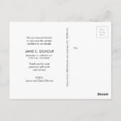 Navy Blue Modern Multi-Photo Bedankt voor je scrip Briefkaart (Achterkant)