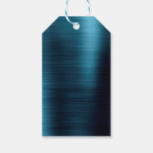 Navy Blue Moderne bruiloft Dank u Cadeaulabel (Achterkant)