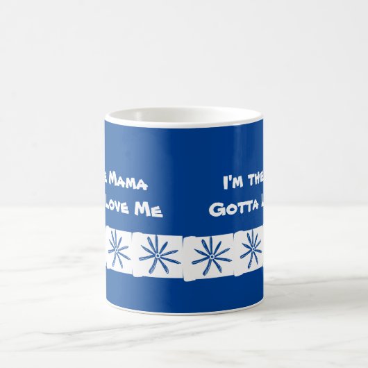 Navy Blue Moederdag Koffiemok (Center)