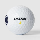 Navy Blue Monogram - Aangepersonaliseerde Golf Bal (Logo)