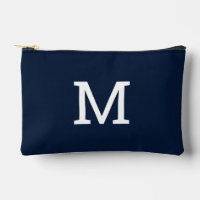 Navy Blue Monogram Initiaal Accessoire Zakzak