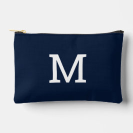 Navy Blue Monogram Initiaal Accessoire Zakzak Etui