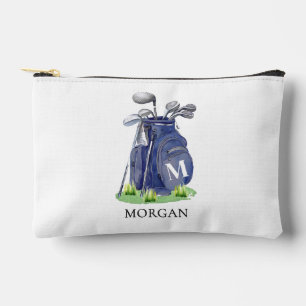 Navy Blue Monogram Naam Golf Etui