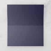 Navy Blue Monogram Table Place Card Plaatskaartje (Binnenkant ongevouwen)