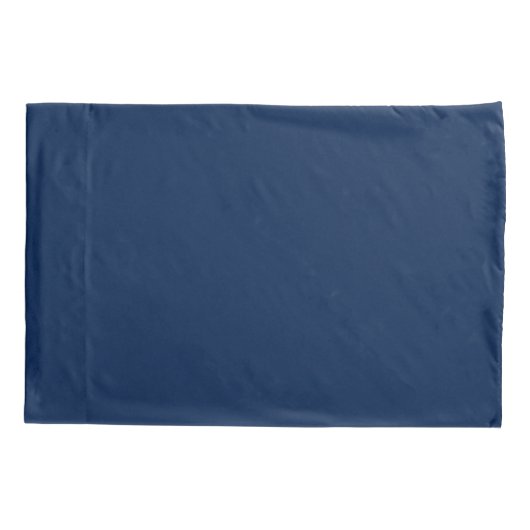 Navy Blue Monogrammed Kussensloop (Achterkant)