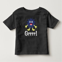 Navy Blue Monster - Toddler Fine Jersey T-Shirt