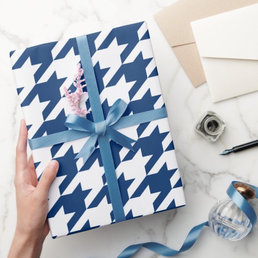 Navy Blue Moods Wrapping Paper Cadeaupapier (Geschenken)