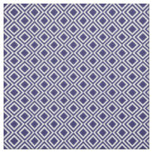 Navy Blue Moroccan Diamond Geometric Pattern Stof (Swatch)